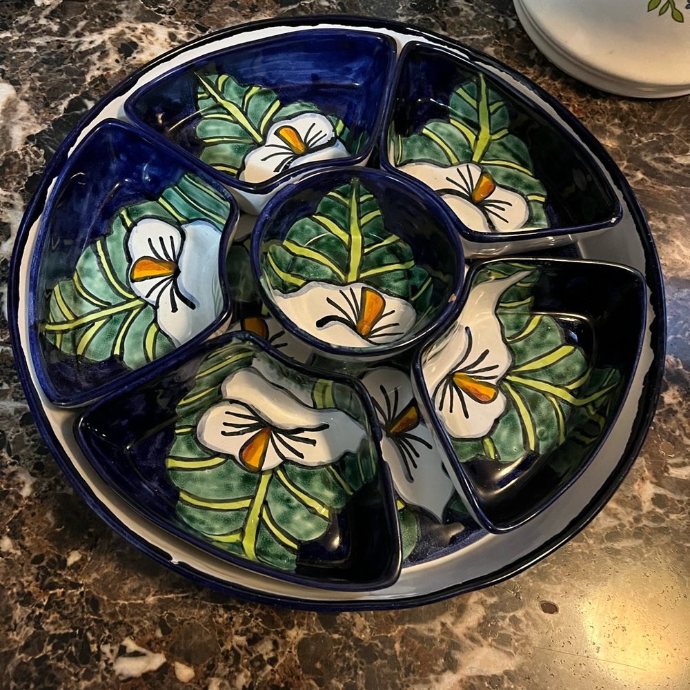 Mexican chip and dip platter